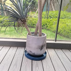 Ceramic Plant Saucer Pot Tray 14.5 Inch, Blue Planter Saucers 5 7 9 10 12 15 Inch for Indoors Outdoor, Flower Pot Saucers for Holding Water Drips and Soil - Image 6
