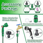 1/2" x 50FT Retractable Garden Hose Reel，With 10 Patterns Spray Nozzle，Portable Heavy Duty Garden Hose Holder for Garden Watering，Car & Patio Washing，Pet Cleaning（Green） - Image 4