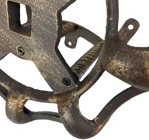 Zeckos Garden Hose Holder Faucet Spigot 11 Inch Cast Iron Bronze - Image 5