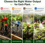 230FT Drip Irrigation System, Garden Watering Kit with 33FT 1/2 in Main Tube, 197FT 1/4 in Tube, 40 Adjustable Emitters, Misters and Sprayers for Raised Beds Greenhouse, Size: 230FT - Image 5