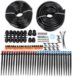 Drip Irrigation System Quick Connect 2 Hoses Garden Watering Kit for Plants Lawn Patio by ZJchao