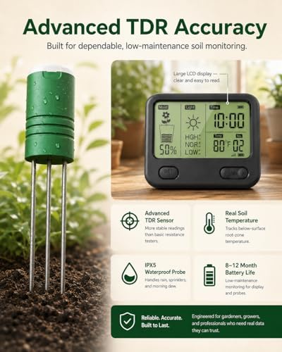 Wireless Soil Moisture Meter for Plants,4 Sensors Included,Supports 12 Zone - Image 5