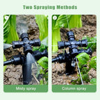50FT Drip Irrigation System Kit Automatic Garden Watering System with 1/4" Drip Tubing & Quick Connect Fittings Adjustable Mist and Linear Columnar Modes for Greenhouse, Raised Garden Beds, Lawn, Yard - Image 3