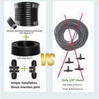 Drip Irrigation Kit for Garden,Main ID 1/2inch 16.5Ft and 1/4inch 96Ft Water Hose, Watering System Sufficient Water Pressure, Irrigation Dripper Waterflow Evenly Easy DIY - Image 5