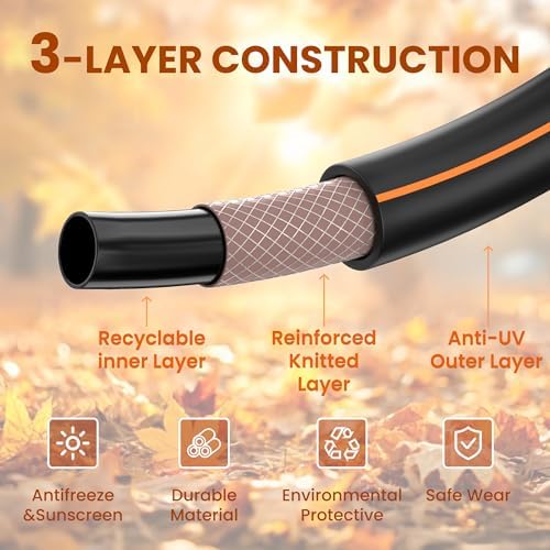 Giraffe Tools Garden Hose 25ft x 5/8", Water Hose Heavy Duty, Flexible with Garden Hose 20ft x 5/8", Custom Length, Heavy Duty, No Kink, Flexible - Image 5