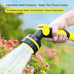 Xiaochen Heavy Duty Adjustable Garden Hose Nozzle Garden Hose Nozzle Heavy Duty Hose Nozzle Thumb Control Ajustable Hose Spray Nozzle Water Guns Outdoor Garden Irrigation Tools (Color : Black) - Image 3