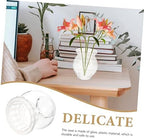Abaodam Glass Vase for Home Office Decorative Vase Aquatic Baskets Simple Elegant Design - Image 3
