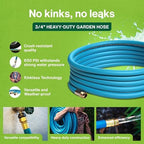 Aeromixer THE HOSE 3/4 Inch Garden Hose 50 Ft Heavy Duty Water Hoses - Image 3