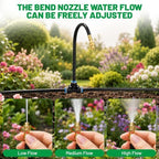 Garden Misting System, 200FT 1/4" Irrigation Tubing with 32 Adjustable Brass Sprinkler Heads, 360° Micro Sprinkler Watering Kit for Raised Beds, Vegetable Garden, Greenhouse & Outdoor Plants - Image 6