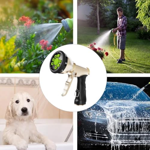 High Pressure Garden Hose Nozzle - 9-Modes Automotive Portable Sprayer - Image 4
