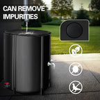 Collapsible Rain Barrel 100-Gallon, Portable PVC Rainwater Collection Tank with Spigots and Overflow Kit, Foldable Water Storage Container for Garden, Lawn and Outdoor Use - Image 5