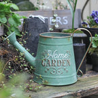 Cute Small Watering Can Indoor Plants Garden Metal Decorative Watering Cans for Outdoor Plants Bonsai Outdoor Garden Flower Decorative (Green, 1.5L, 50.7 Oz) - Image 3
