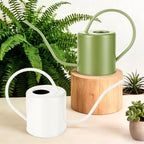 Plant Watering Can, 50 oz / 1500 ml Stainless Steel Metal - Modern Decorative with Long Spout for Indoor Potted Plants, Bonsai, Garden Flowers, Saga Green - Image 2