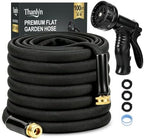 Garden Hose 100 FT Non-Expanding Water Hose Lightweight, Flexible Garden Hose with 10 Function Nozzle, Kink-Free, Durable, High-Pressure, Abrasion Resistant Hoses for Yard, Garden, Car Wash (100 FT) by Unknown