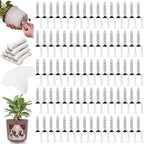 80 Pack Self Watering Spikes with Wick Rope and Label, Spiral by Ferrochef