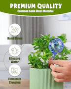 Iridescent Self Watering Globes, Glass Rainbow Plant Watering Globes, Self Watering Planter Insert, Automatic Plant Waterer Indoor (Small-6 Pcs Multi-Color) - Image 5