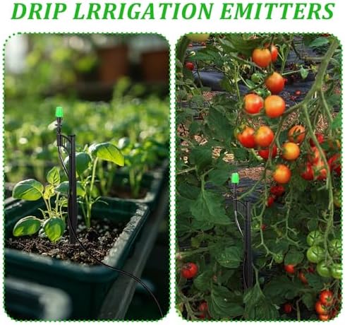 100 Pcs 12.8" Irrigation Drip Support Stakes 1/4 Inch Drip Irrigation Stakes for 1/4 Inch Drip Irrigation Tubing Hose Holder Drip Irrigation Support Stakes for Gardens Irrigation Supplies - Image 6