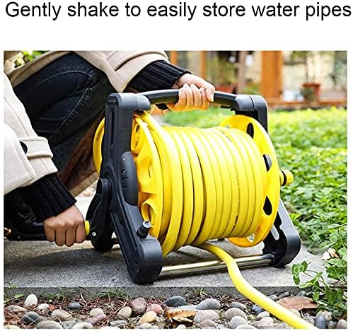 Portable Simple Garden Hose Truck, Multifunctional All-Copper Hose Spray, Explosion-Proof Retractable Hose Reel,25 Meters (82ft) - Image 6