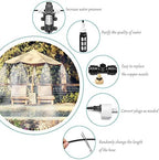 Misting Cooling System with Pump Filter Kit,20FT/6M Mist Line 6 Brass Mist Nozzle 116 PSI 5L/Min DIY for Outdooor Patio Porch Greenhouse Backyard - Image 6