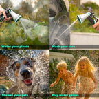QUOBAS Metal Garden Hose Nozzle, Heavy Duty Water Hose Sprayer, Leak Proof - Image 7