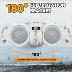 SILVEL Retractable Garden Hose Reel, 1/2 in x 115ft Wall Mount Heavy Duty Automatic Hose Reel with 10 Pattern Nozzle, Any Length Lock & Slow Return System, 180°Swivel Bracket Upgraded UV Resistant - Image 5