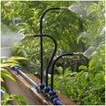 Outdoor Patio Misting System Kit - Brass 360° Rotatable Spray Nozzles, Flexible Garden Irrigation, Filtered PE Hose for Cool & Refreshing Outdoor Areas by Unknown