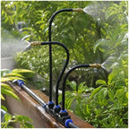 360° Rotatable Brass Misting System Kit - Flexible Spray Nozzles for Outdoor Patio Cooling, Garden Irrigation, Includes Filter & Durable PE Hose by Unknown