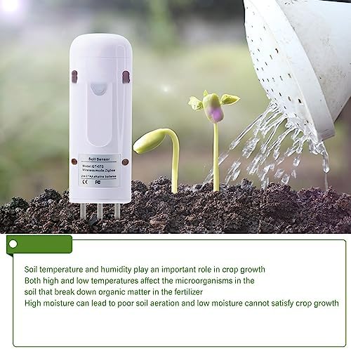 gernie Soil Moisture Meter Monitor for Zigbee Home Ip67 Measuring Instrument for Abs Intelligent Steel Measuring Meter Measurement Instrument Measurer Measuring Measure Tool Humidity - Image 4