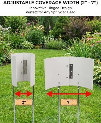 Hinged Adjustable Sprinkler Guard, 16.5 in Length, 2 to 7 in Width - Image 2