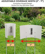 Hinged Adjustable Sprinkler Guard, 16.5 in Length, 2 to 7 in Width - Image 2