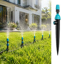 Drip Irrigation Kit Automatic Garden Watering System with Irrigation Drippers & Double Adjustable Misting Nozzles, Weatherproof & Construction(15m/49.2ft) by Unknown