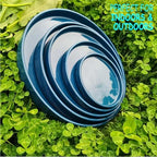 Blue Ceramic Pot Saucer - Drainage Tray for Indoor and Outdoor Flower Plant Pots and Planters, 12 Inch - Image 2