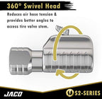 JACO Lightning S2 Quick-Connect Tire Air Chuck - 1/4" F-NPT (Open Flow) (2-Pack) - Image 4