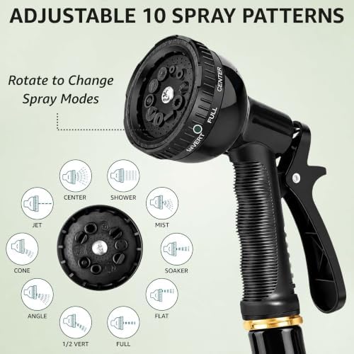 Non-Expanding 100 Ft Garden Hose, Durable & Heavy Duty Water Hose - Image 3
