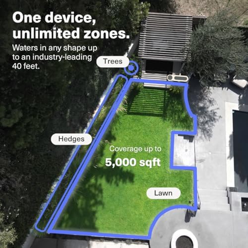 Rain Bird OTO Lawn Smart Sprinkler – App- Controlled Precision Watering, Solar-Powered, Weather Intelligence, Rain Skips, Quick Install, Covers 5,000 sq ft, Water-Saving Irrigation System - Image 3