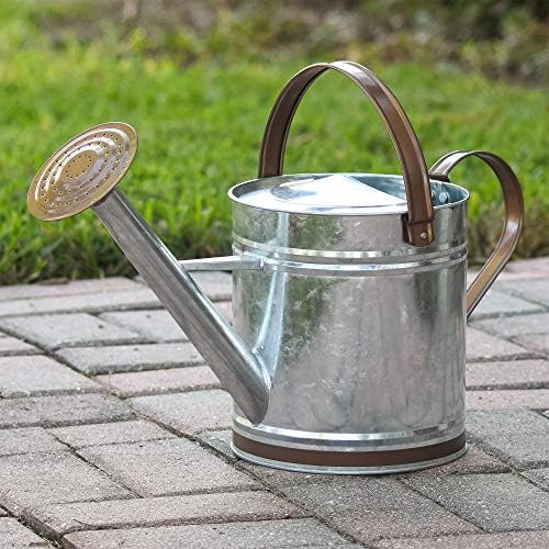 Arcadia Garden Products WC14 Classic Shiny Galvanized Metal Watering Can, Easy-Pour, Indoor and Outdoor, 2.6 gal - Image 5