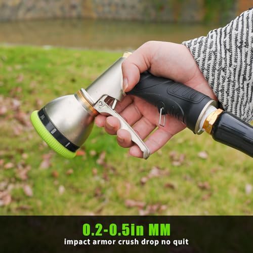 Besiter Garden Hose Nozzle Sprayer, Heavy Duty Metal Water Hose Nozzle - Image 5