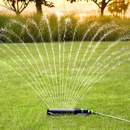 RESTMO 2 Pack Oscillating Sprinkler with Metal Base, Sprinklers for Yard - Image 2