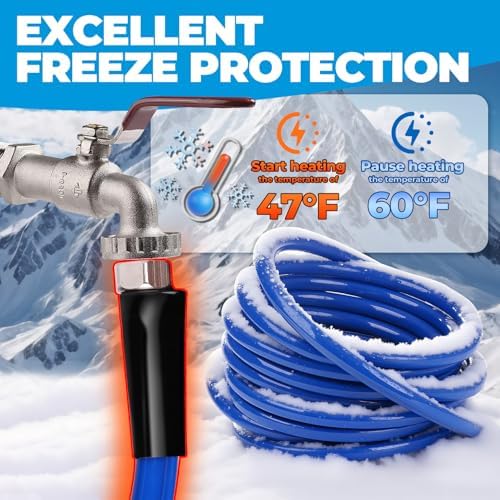 15FT 30FT 50FT 75FT 100FT Heated Water Hose for Rv,Heated Water Hose Antifreeze to -45°F,Great Rv Accessories for Campers,Livestock,Agriculture,Lead and BPA Free - Image 3
