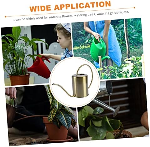 1pc Stainless Steel Watering Kettle Long Spout for Indoor and Outdoor Plant for Accurate Watering Capacity Elegant Golden Finish - Image 7