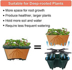 DUNCHATY Stackable Planter, Vertical Garden Planter with Wheels and Tools, Strawberry Indoor/Outdoor 5 Tier Tower Herb for Growing Vegetables Succulents, Dark Green, 2 Pack - Image 4