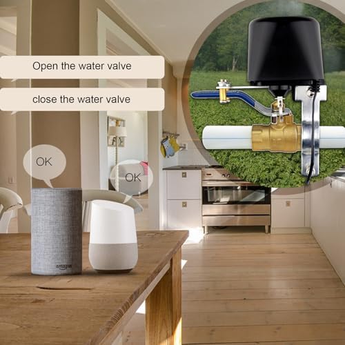 Smart Water Valve, Remote Control Intelligent Timing Gas Valve for Household Water Pipes Garden Irrigation PVC Aluminum Alloy - Image 4