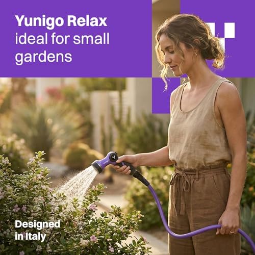 RELAX 100ft Expandable Purple Garden Hose – Lightweight No-Kink Design with Durable Aluminum Couplings, Spray Nozzle & Hose Mender for Home & Garden Watering - Image 2