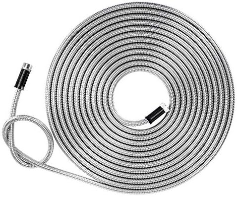 Beaulife Metal Garden Hose 50 ft Flexible No Kink Lightweight RV Drinking Water Hose Extension Leader Hose Heavy Duty Outdoor - Image 2
