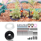 30m Drip Irrigation Kit, Garden Watering System with Tubing Hose Nozzles Adapters Valves Drippers, Automatic Micro Sprinkler for Potted Plants Balcony Greenhouse - Image 7