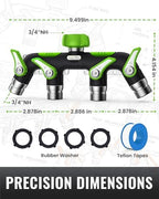 RAINPOINT Garden Hose Splitter 2 Way and Garden Hose Splitter 4 Way - Image 3