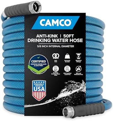 Camco TastePURE Premium RV Drinking Water Hose, 50 Ft, 21009 by Camco