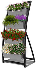 Outland Living 6-Ft Raised Garden Bed - Vertical Garden Freestanding Elevated Planter with 4 Container Boxes - Good for Patio or Balcony Indoor and Outdoor - Perfect to Grow Vegetables Herbs Flowers by OutlandLiving