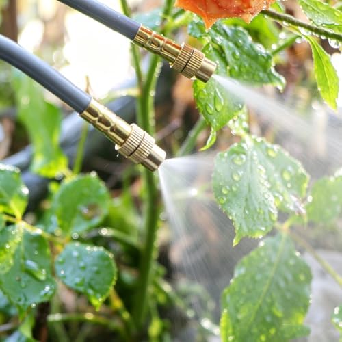 50PCS Garden 1/4Inch Bendable Mist Nozzle,Length- 19.6Inch Copper Sprinkler - Image 7