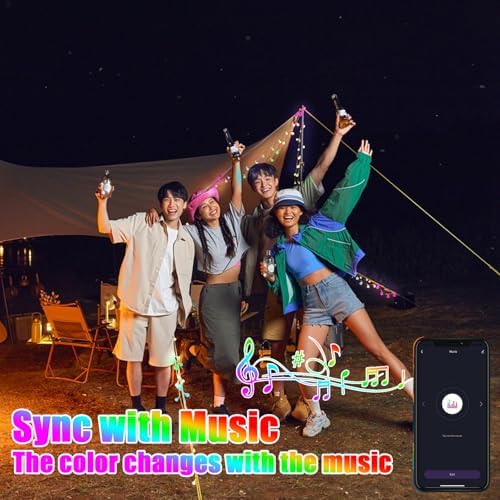 Smart Christmas String Lights - 196FT 600 RGB LEDs WiFi Multi-Color Changing Compatible with Alexa & Google Home for 6-8ft Christmas Tree - Image 3